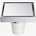 Phễu thoát sàn đồng mạ chrome 10x10cm ATMOR AH018