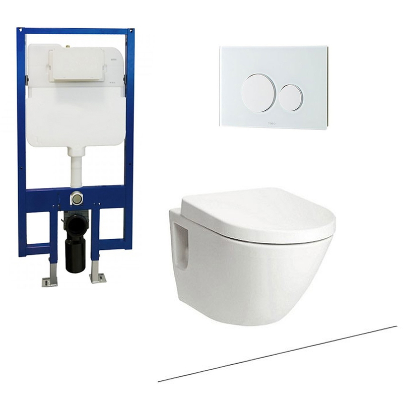 Bồn Cầu Treo Tường Nắp Êm TOTO CW762#XW+TC384CVK#W+WH172A+MB176G#WH