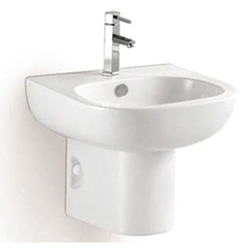 Chậu rửa Lavabo treo tường chân lửng Clara CB-305+CB-305C