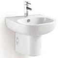 Chậu Lavabo Treo Tường Chân Lửng Clara CB-305+CB-305C