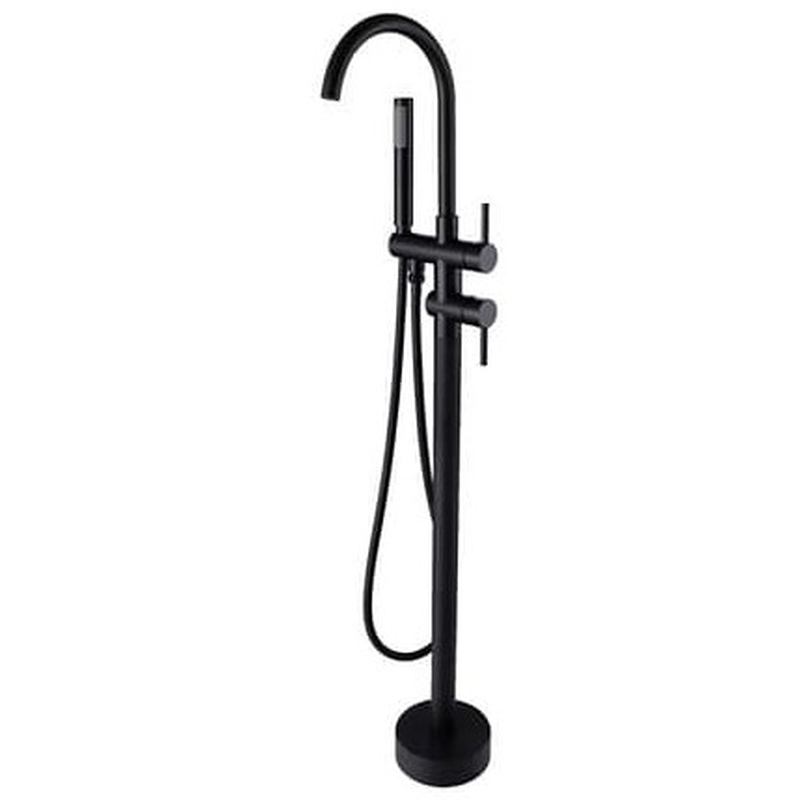 Vòi sen bồn tắm đặt sàn mạ đen Clara CF-29358-2BK