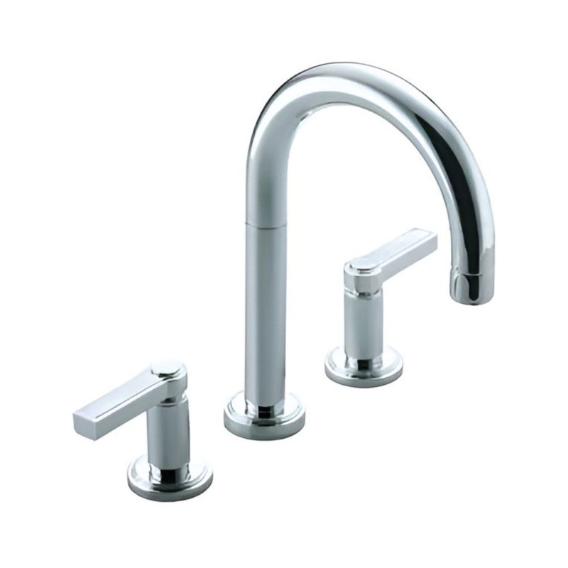 Vòi chậu rửa mặt 3 chân màu chrome Kallista P24131-LV-CP