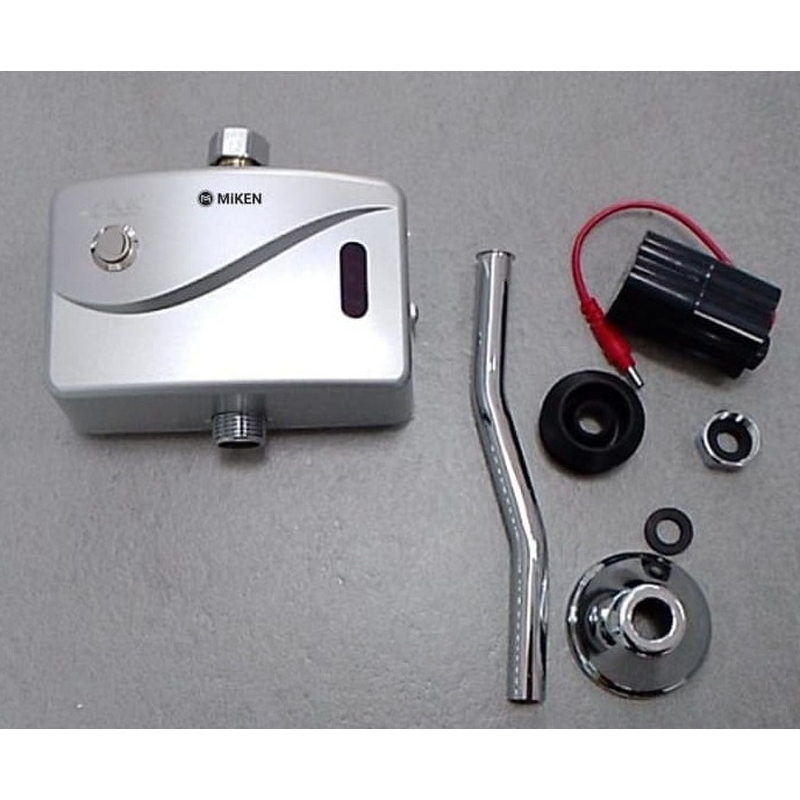Van Xả Tiểu Cảm Ứng Kết Hợp Nhấn Tay Miken MKV-C306-N (Pin 6V)