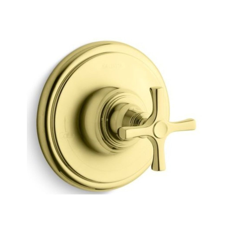 Mặt nạ điều trộn nhiệt sen tắm màu vàng Kallista P24622-CR-ULB