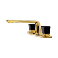 Vòi chậu lavabo 3 chân cổ thấp Kallista P24705-CB-24K