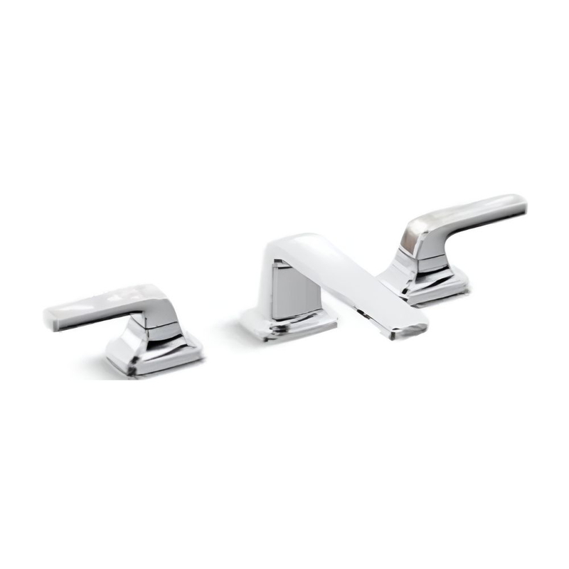 Vòi lavabo 3 chân cổ thấp màu chrome Kallista P24706-PW-CP