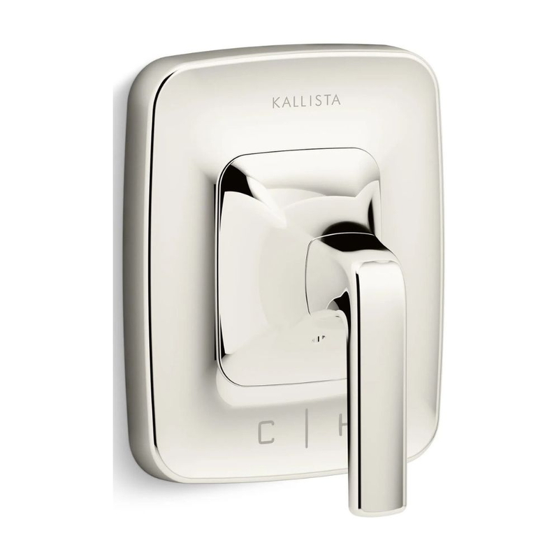 Tay van điều chỉnh nhiệt độ sen tắm màu nickel Kallista P24722-LV-AD