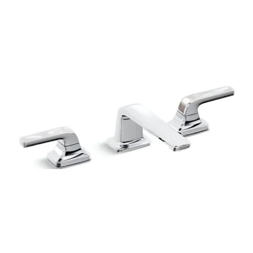 Vòi lavabo 3 chân cổ thấp màu chrome Kallista P24706-PW-CP