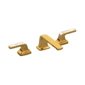 Vòi lavabo 3 chân cổ thấp màu vàng Kallista P24706-PW-24K