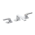 Vòi lavabo 3 chân cổ thấp màu chrome Kallista P24706-PW-CP