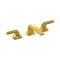 Vòi lavabo 3 chân cổ thấp màu vàng Kallista P24706-TE-24K