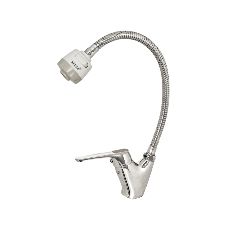 Vòi bếp nóng lạnh gắn chậu cần mềm Selta SS 2002FX