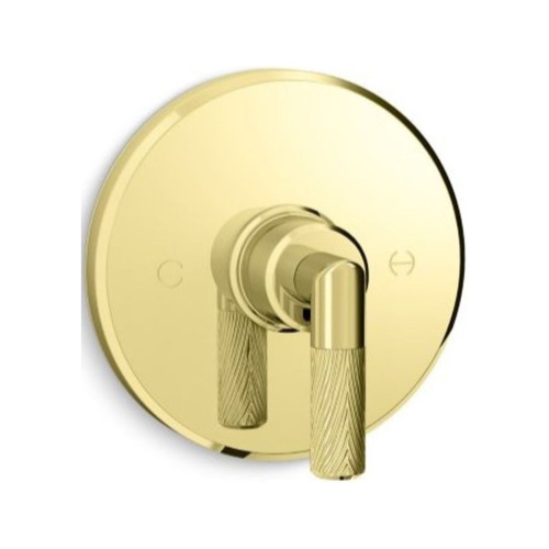 Tay van chỉnh nhiệt độ sen tắm màu vàng Kallista P24922-ULB-ULB