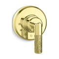 Tay van điều chỉnh lưu lượng sen tắm màu vàng Kallista P24923-ULB-ULB