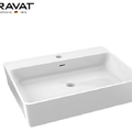 Chậu rửa mặt đặt bàn BRAVAT C22467W-1