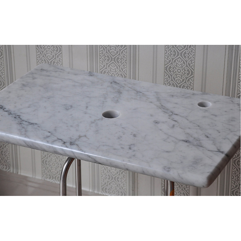 Bàn đá khung sắt đặt chậu lavabo treo tường Kanly FW03