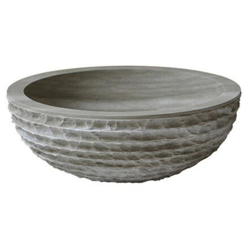 Chậu lavabo bằng đá tự nhiên Kanly MAR25Bi