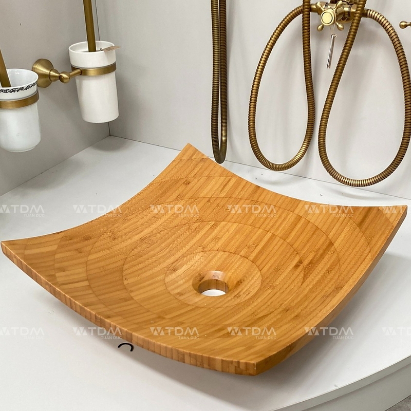 Chậu lavabo bằng tre Kanly LTE31