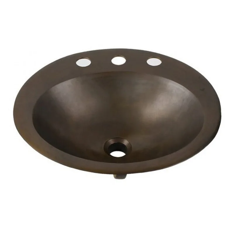 Chậu lavabo đặt bàn đồng thau phong cách cổ Kanly GCL08 (DL6211)