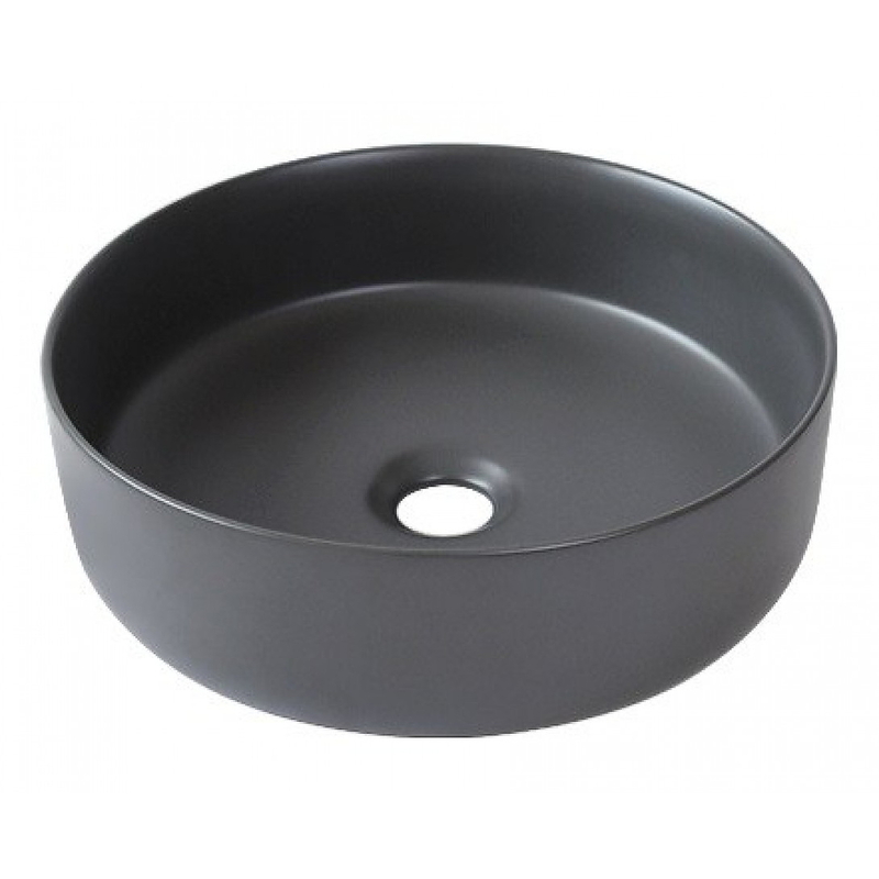 Chậu lavabo đặt bàn sứ tròn màu xám Kanly SU527