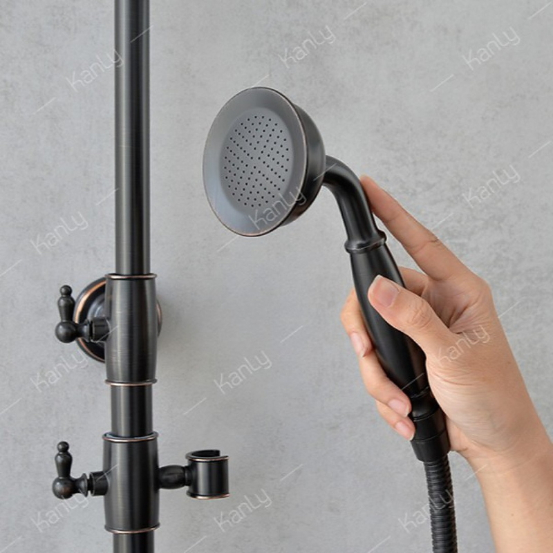 Sen Tắm Cây Nóng Lạnh Cổ Điển Màu Đen Kanly GCS13B
