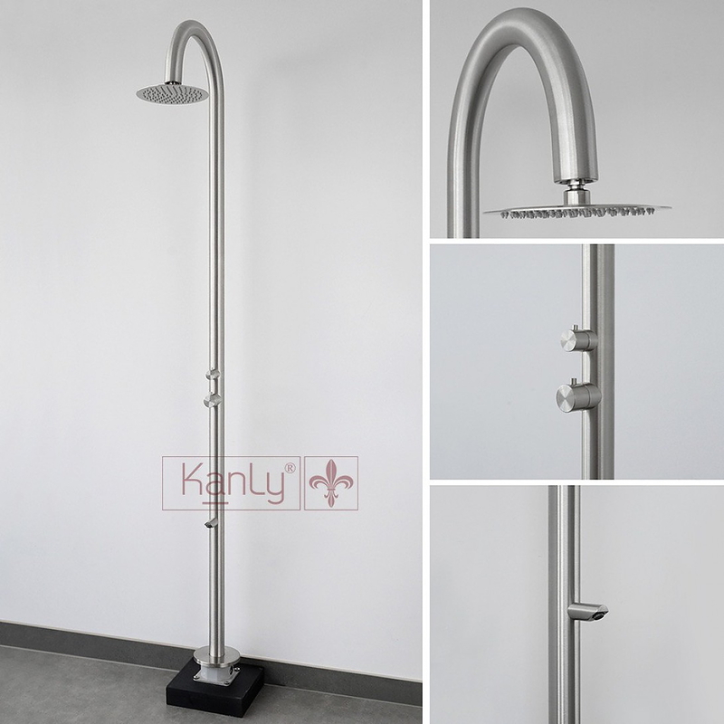 Sen cây tắm đứng nóng lạnh đặt sàn ngoài trời Kanly KLS9007