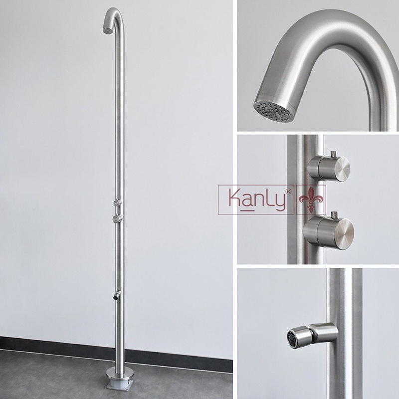 Sen cây tắm đứng nóng lạnh đặt sàn ngoài trời Kanly KLS9015