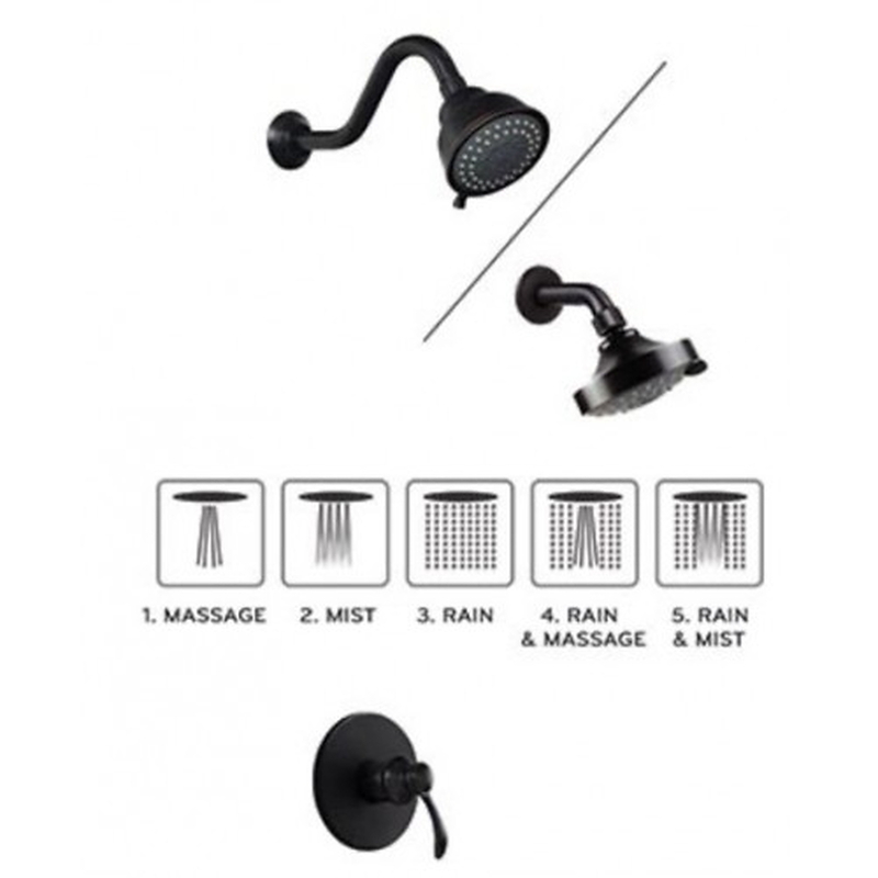 Sen tắm âm tường nóng lạnh bằng đồng Kanly GCS77B 