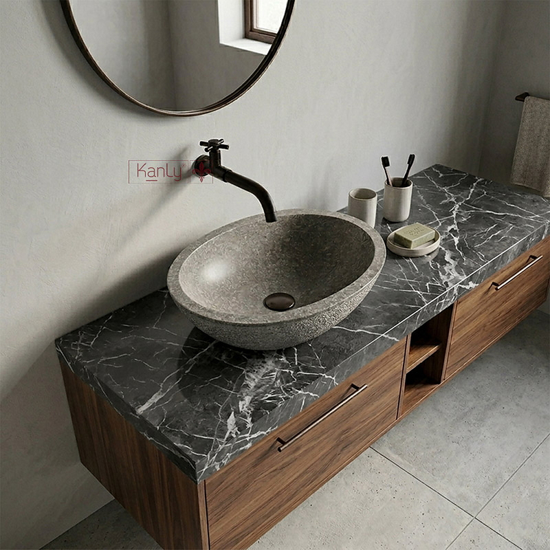Vòi chậu lavabo lạnh gắn tường Kanly GCT11B