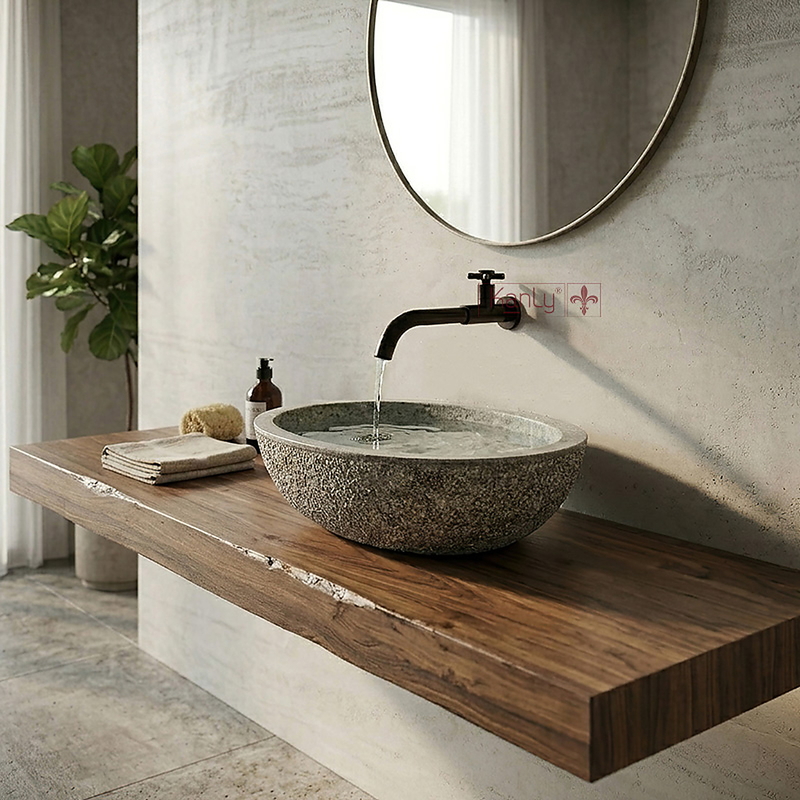 Vòi chậu lavabo lạnh gắn tường Kanly GCT11B