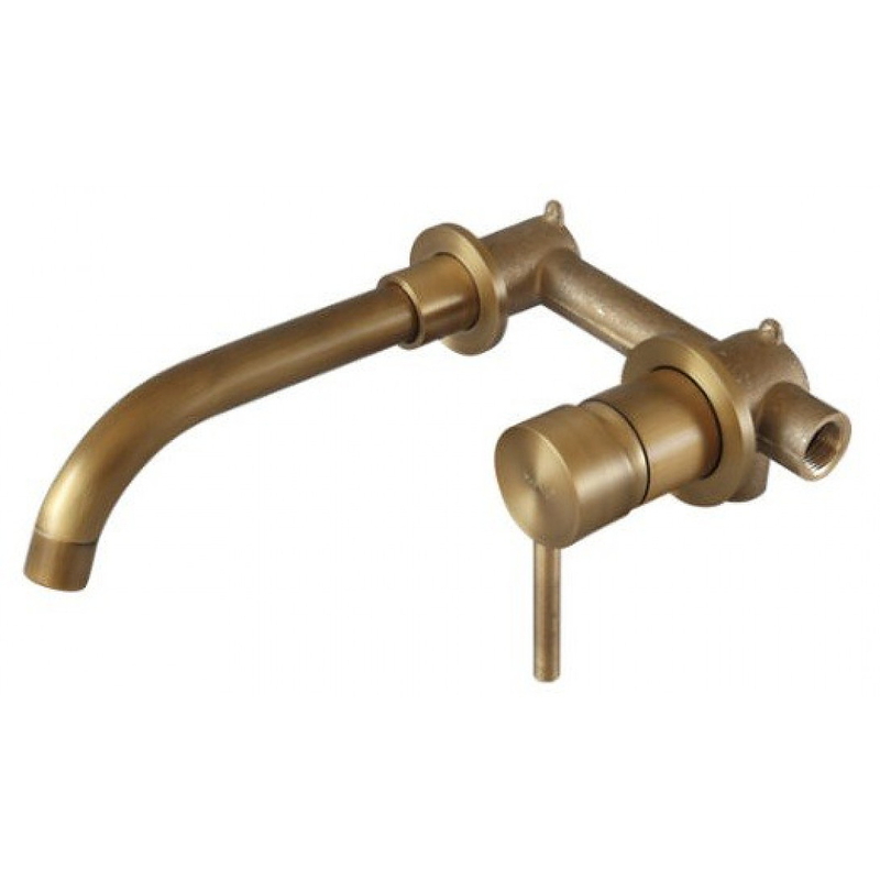 Vòi lavabo nóng lạnh âm tường bằng đồng cổ điển Kanly GCT04