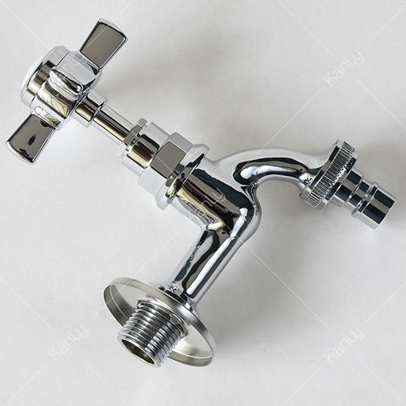Vòi nước lạnh bằng đồng gắn tường mạ chrome Kanly CHT01 