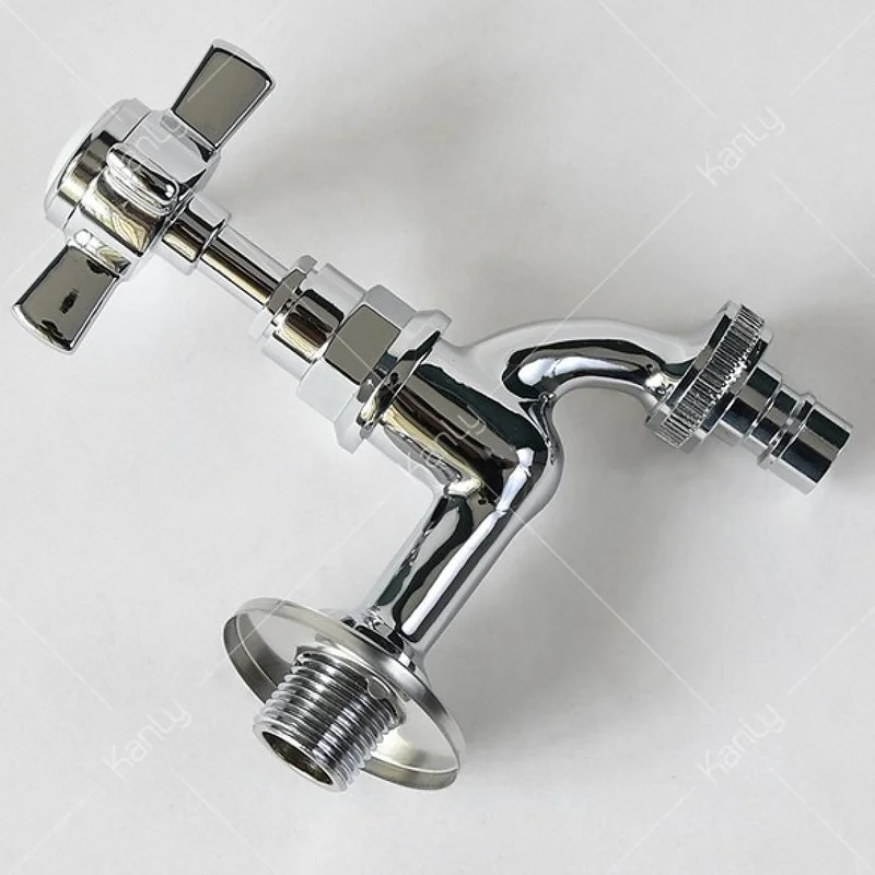 Vòi nước lạnh bằng đồng gắn tường mạ chrome Kanly CHT01 