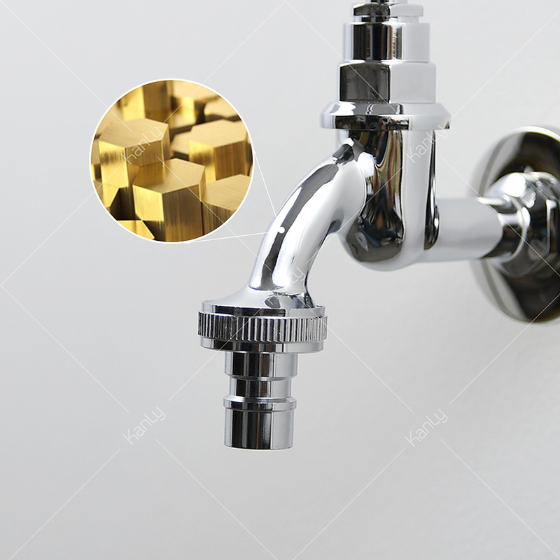 Vòi nước lạnh bằng đồng gắn tường mạ chrome Kanly CHT01 