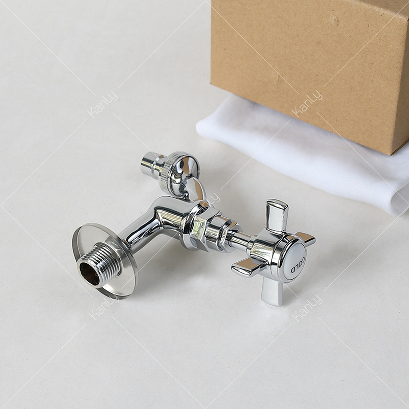 Vòi nước lạnh bằng đồng gắn tường mạ chrome Kanly CHT01 