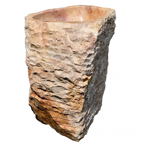 Chậu lavabo chân đứng marble tự nhiên Kanly MAR84i
