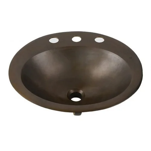 Chậu lavabo đặt bàn đồng thau phong cách cổ Kanly GCL08 (DL6211)