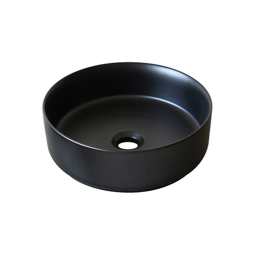 Chậu lavabo đặt bàn sứ tròn màu đen Kanly SU522 