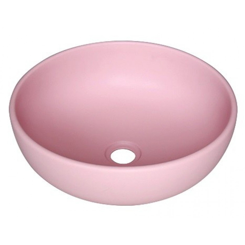 Chậu lavabo đặt bàn sứ tròn màu hồng Kanly SU510