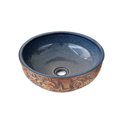 Chậu lavabo mỹ thuật bằng gốm sứ Kanly SU115