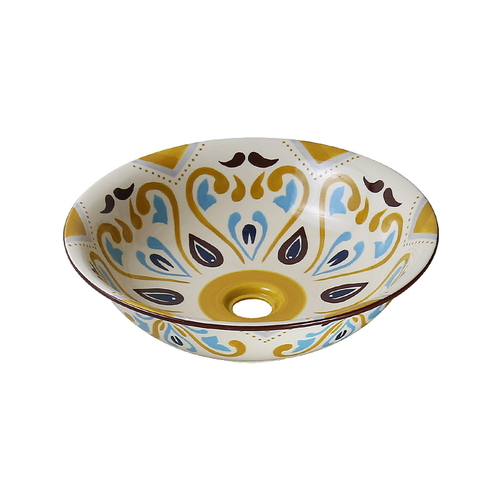 Chậu lavabo mỹ thuật bằng gốm sứ Kanly SU404