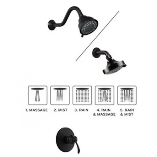 Sen tắm âm tường nóng lạnh bằng đồng Kanly GCS77B 