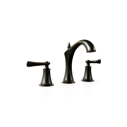 Vòi lavabo 3 lỗ nóng lạnh màu đen Kanly GCB02B 