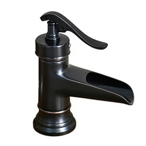 Vòi lavabo nóng lạnh màu đen Kanly GCV04B 