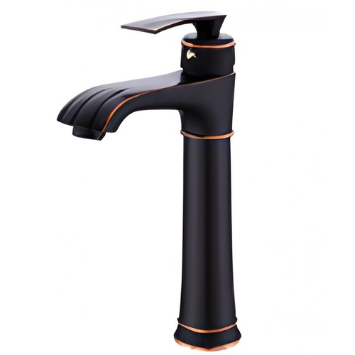 Vòi lavabo nóng lạnh thân cao màu đen Kanly GCA41B 