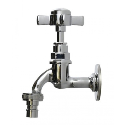 Vòi nước lạnh bằng đồng gắn tường mạ chrome Kanly CHT01 