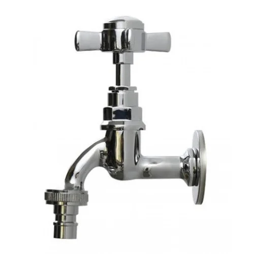 Vòi nước lạnh bằng đồng gắn tường mạ chrome Kanly CHT01 