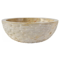 Chậu lavabo đá tự nhiên cappuccino marble Kanly MAR16Bi