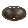 Chậu lavabo đặt bàn đồng thau phong cách cổ Kanly GCL08 (DL6211)