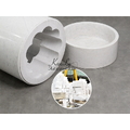 Chậu Rửa Mặt Đặt Sàn bằng đá marble trắng sữa Kanly MAR83CV